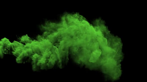 Colorful Green Smoke