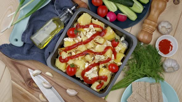 Vegetables Baked in the Oven