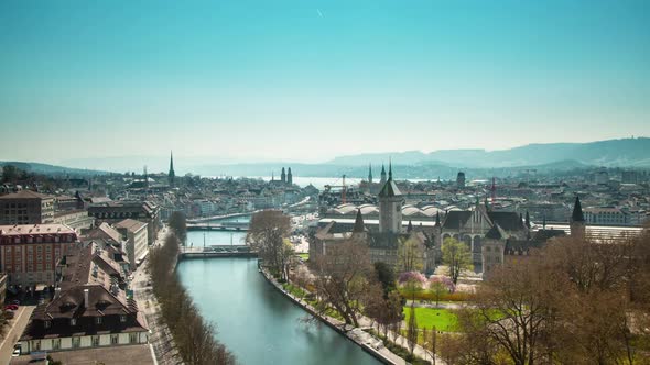 Time lapse of Zurich Switzerland