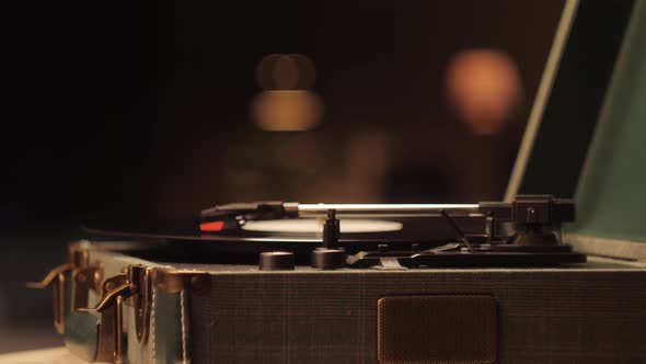 Vinyl Record Closeup