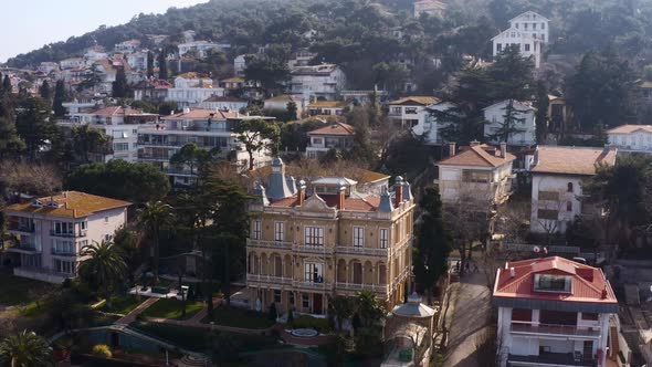 Istanbul Prince Islands Aerial View Mansion