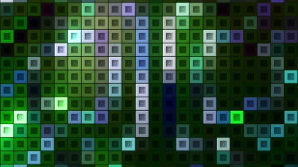 Moving Mosaic Squares with Colored Lines