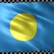 Palau waving flag looped - VideoHive Item for Sale