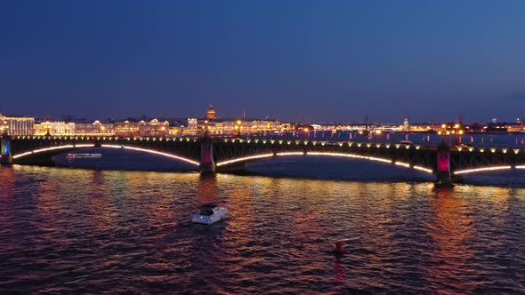 Peter and Paul Fortress and Troitskiy Bridge