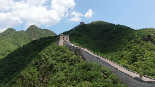 The Great Wall of China, Aerial photo of the Great Wall