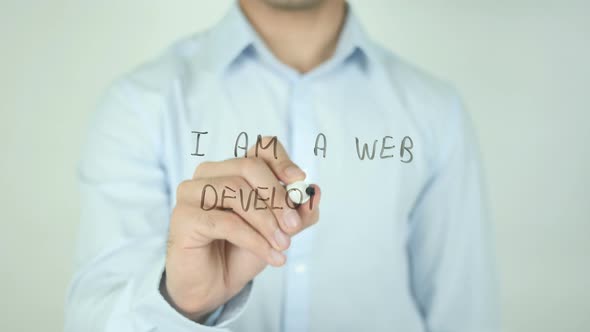 I Am a Web Developer, Writing On Screen