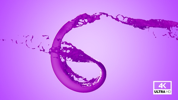 Vortex Splash Of Purple Paint V7