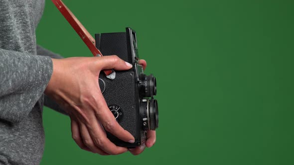 Old Camera On Green Screen 10