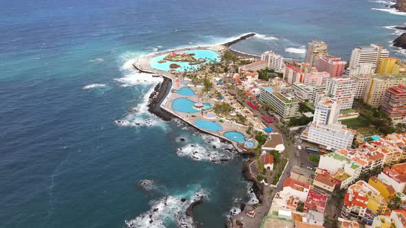 Puerto de la Cruz in Tenerife, Spain