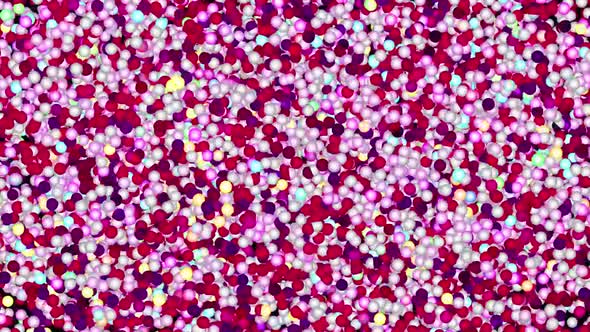 Glitter Vibrant Spheres Abstract Background Digital Rendering