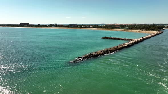 Drone Video Fort Pierce Jetty Florida