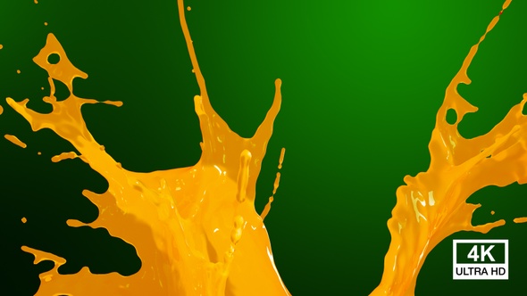 Mango Juice Drops Splash V4