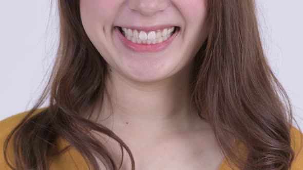 Smile of Happy Young Beautiful Asian Woman