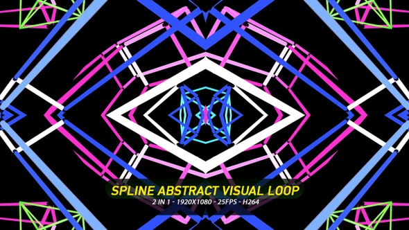 Spline Abstract Visual Loop