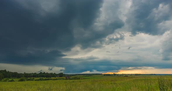 Thunderstorm Clouds  Timelapse of Extreme Storm Formation