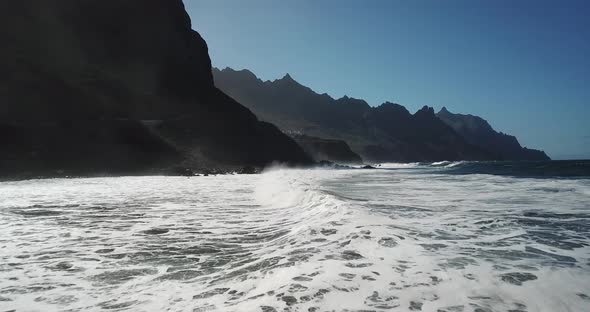 Flying close to the waves Canary Islands