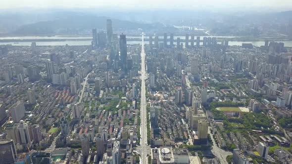 Changsha Wuyi Avenue Shocked Aerial Photography