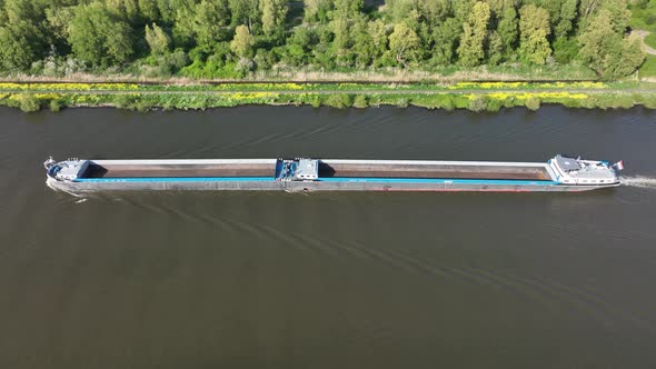 Inland Shipping Logistics Transportation of Goods Over Water Way Infrastructure in the Netherlands