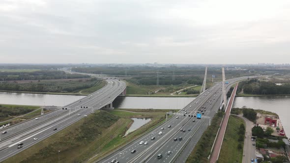 A1 and A9 Infrastructure Highway Motorway and Bridge Over Water
