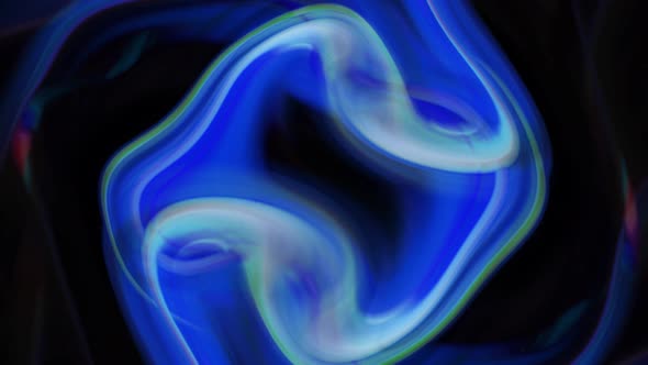 Abstract Blue Color Smooth Silky Liquid Motion Animated Background