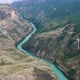 Aerial view on the Sulak river in Sulak canyon at the mountains Dagestan - VideoHive Item for Sale