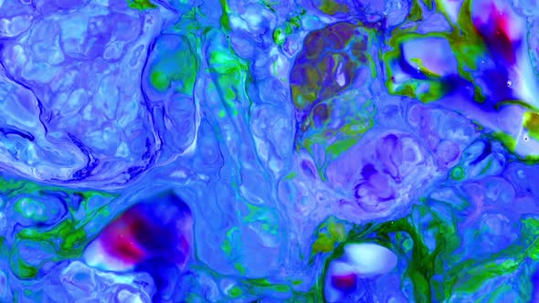 Close Up Of Abstract Colorful Fluid Paint Background Textured 11