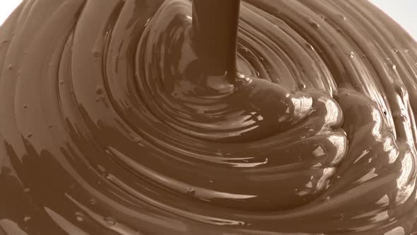 Dark Brown Paint Pouring