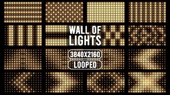 Wall of Lights 4K VJ Kit