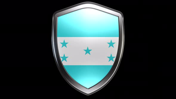 Honduras Emblem Transition with Alpha Channel - 4K Resolution alt