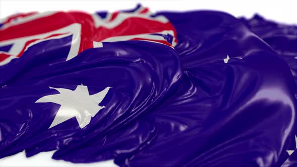 Australia Flag On A White Chalkboard  alt