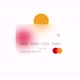Neutral Credit Card on Colorful Background Rendered with the Glassmorphism Effect - VideoHive Item for Sale