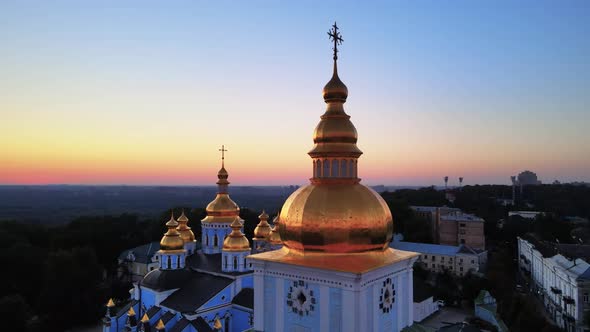 St. Michael's Golden-Domed Monastery in the Morning. Kyiv, Ukraine