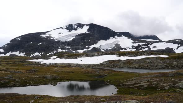 Norwegian Mountains Landscape.