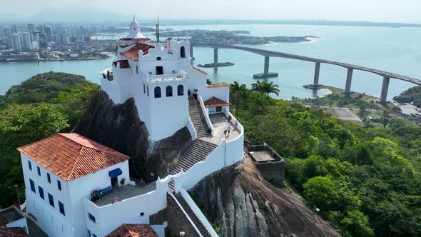 Penha Convent Church at Vila Vellha Vitória  Espírito Santo Brazil.