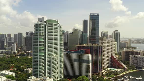 Aerial Reveal Brickell Miami 2020