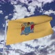New Jersey Flag With Sky 4k - VideoHive Item for Sale
