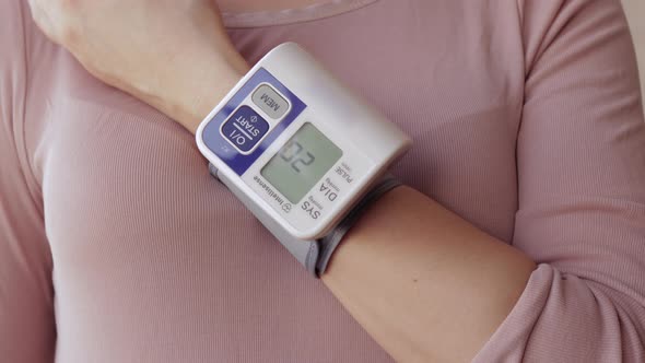 Making a Blood Pressure Test and Heart Rate