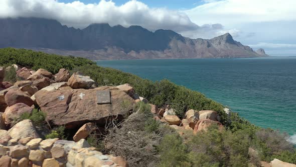 Wide angle shot of Kogel Bay South Africa