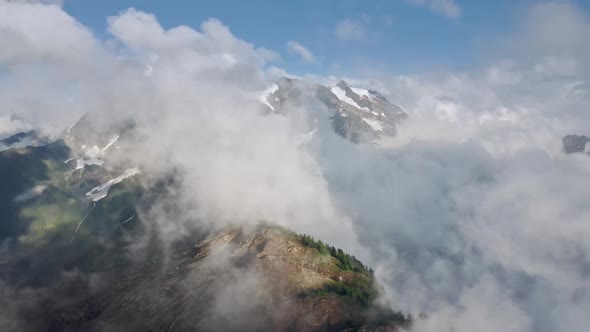 Time Lapse North Cascades Mount Baker National Park Cinematic Snow Peaks