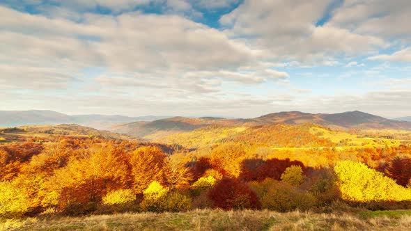 Autumn Sunset Valley