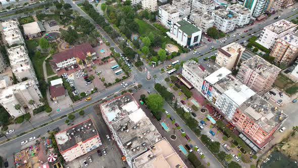 Mahmutlar Aerial view 4 K Turkey Alanya