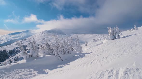 Mountain ski resort Dragobrat, Carpathians, Ukraine