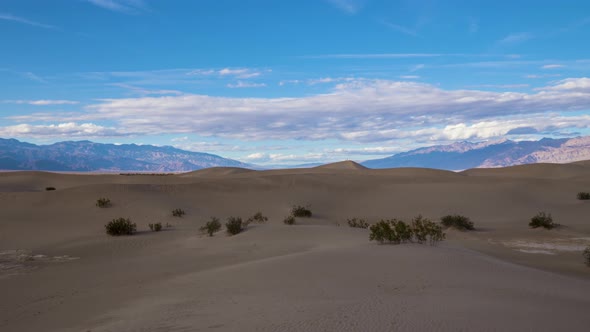 Mesquite Flat Sand Dunes on Sunny Day. Death Valley National Park. California, USA