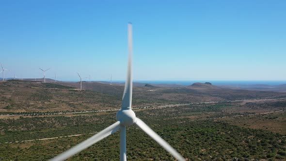 Wind Turbine Close-Up