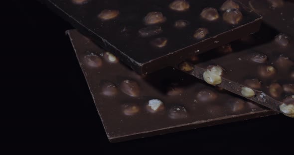 Dark Chocolate Blocks with Nuts