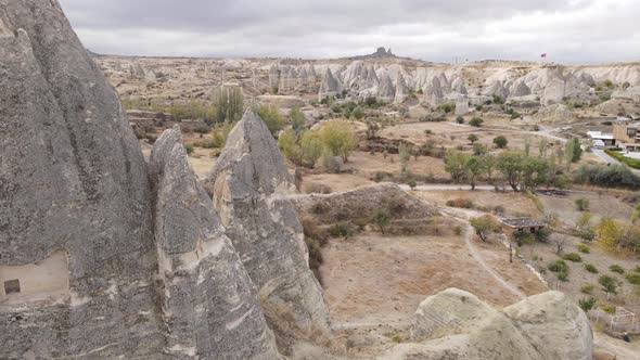 Aerial View Cappadocia Landscape