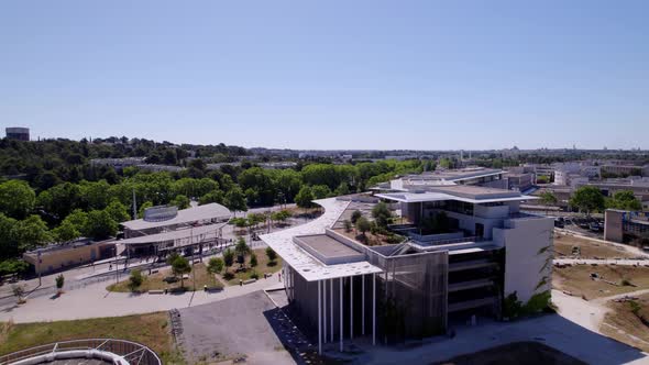 Architectural  modern building in France