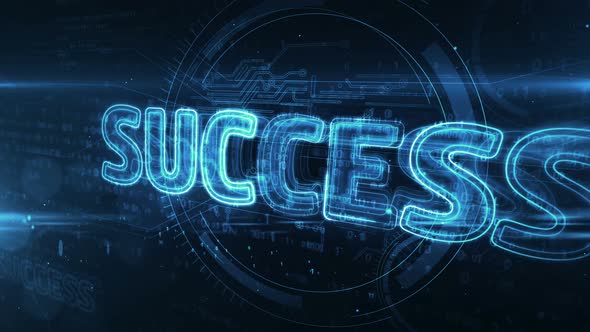 Success abstract animation