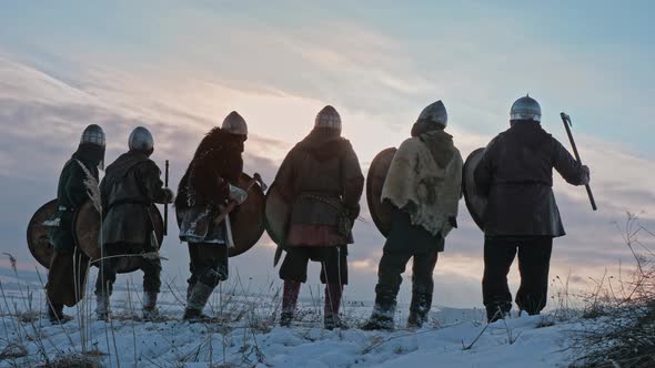 Back view. Vikings are go on the offensive alt