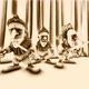 Horror clowns with knives with vintage effect - VideoHive Item for Sale